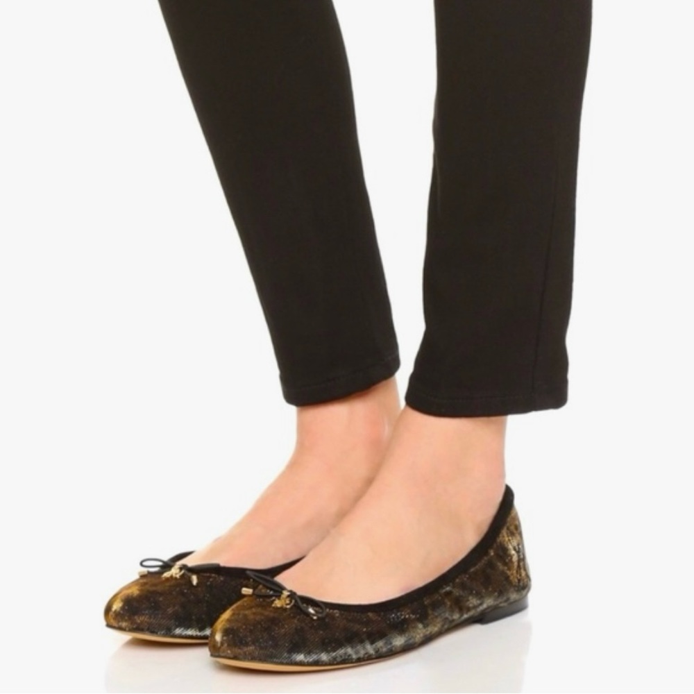 Sam Edelman Shimmer Leopard Felicia Ballet Flat Size 9.5